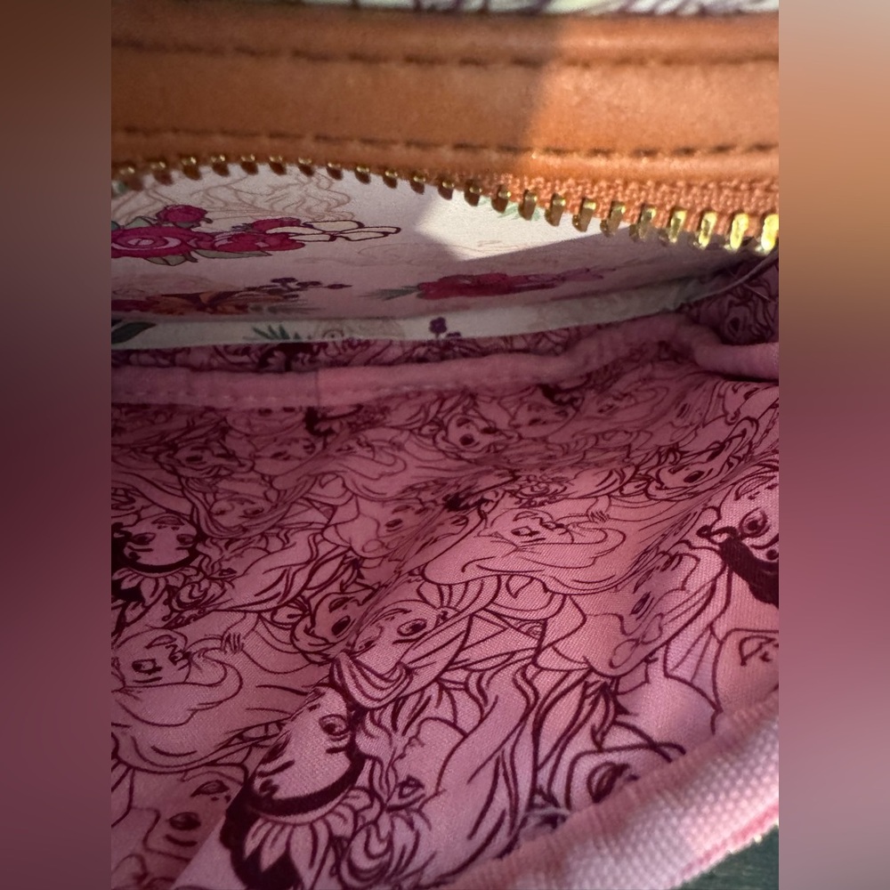 Loungefly Cream Mini Backpack with Pink & Purple Floral Print - Picture 6 of 11